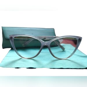 Tiffany & Co. TF2214B Cat-Eye Eyeglasses-A Grey-Blue Gradient Frame & Case